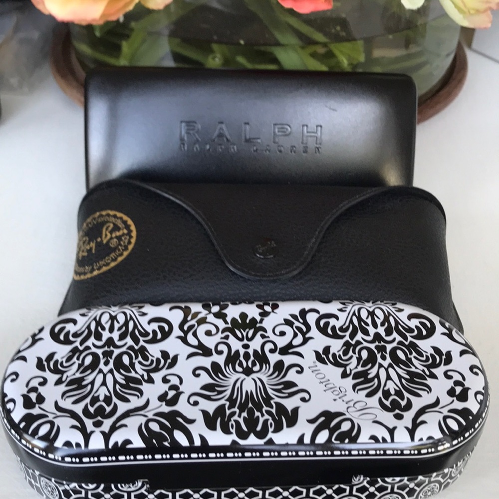 Trio of sunglass cases Lauren, RayBan, Brighton